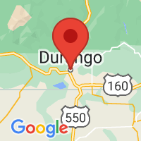 Map of Durango, CO US